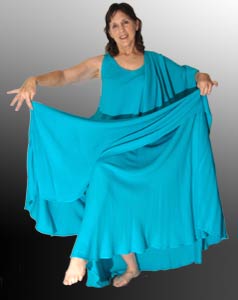 Cobalt Blue short sleeve Magic Dress
